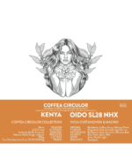 Cafea de specialitate - Coffea Circulor - KENYA Coffea Circulor Oido Isolated SL28 Natural Multi-Stage Hypoxia NHX