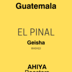 Cafea de specialitate Guatemala El Pinal Geisha Ahiya Roasters