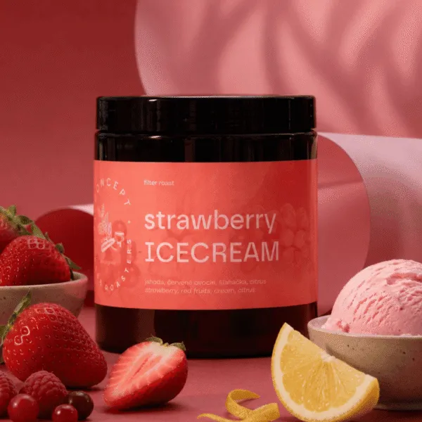 Cafea de specialitate Concept Coffee Strawberry Icecream Colombia Huila co-fermentat cu căpșuni filtru