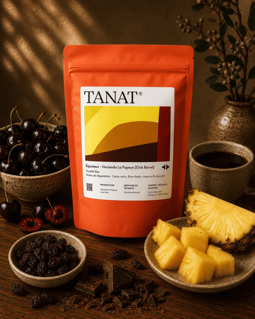 Cafea de specialitate Ecuador - Hacienda La Papaya Oak Barrel