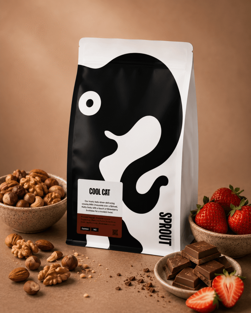 Cool Cat 1KG Sprout Coffee Roasters - cafea din Brazilia