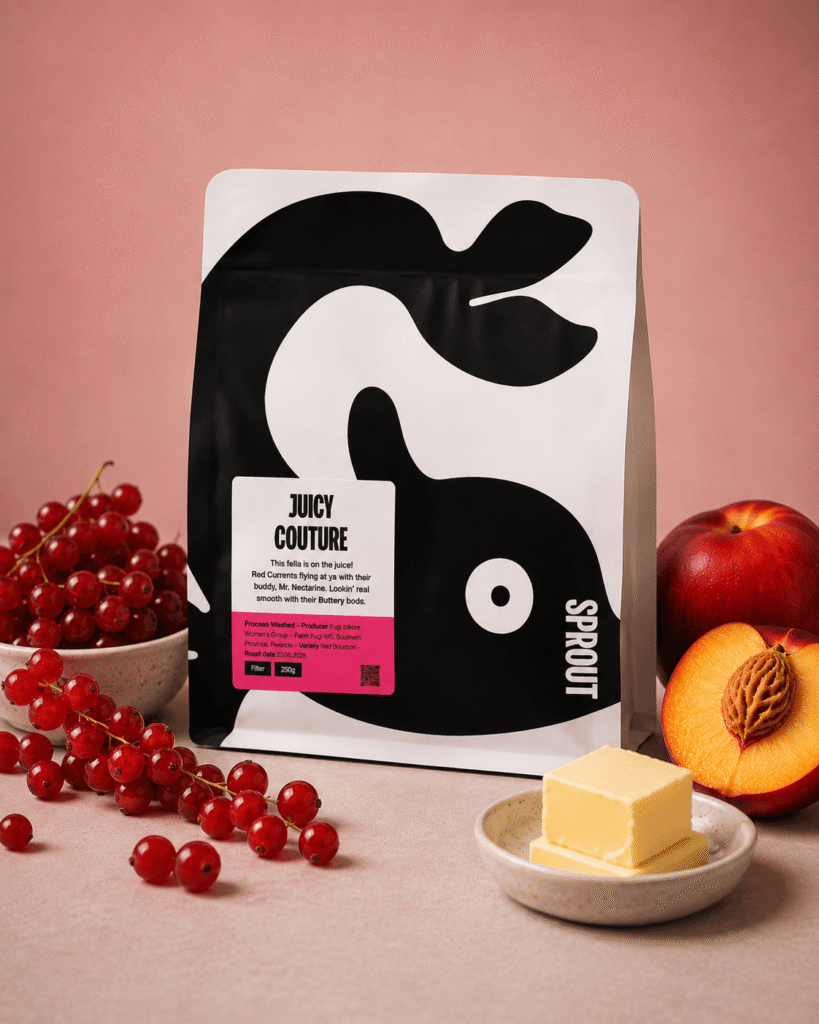 Juicy Couture Sprout Coffee Roasters - cafea din Rwanda