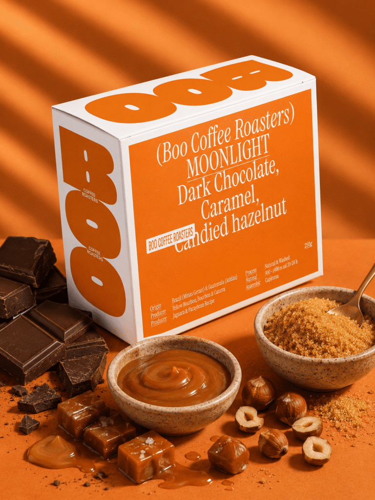 Moonlight Blend Boo Modern Coffee - cafea de specialitate din Brazilia, Indonezia